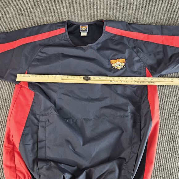 Cooperstown Dreams Park Shirt Mens Small Navy Red Baseball Pullover Youth Camp - Picture 7 of 12